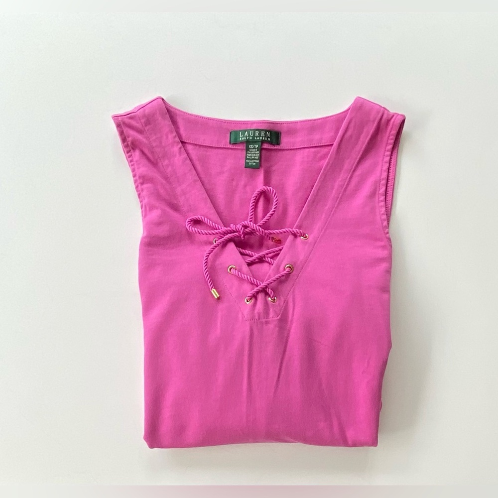 Lauren Ralph Lauren Sleeveless Cotton Sundress, Sailor Sleeveless Sundress Sz XS